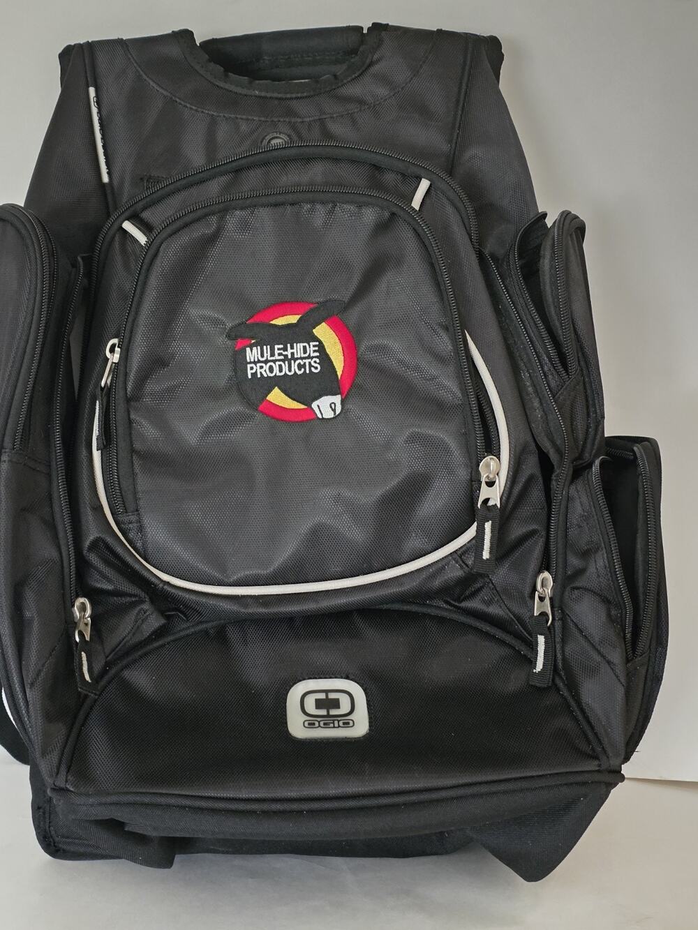 OGIO Bounty Hunter Backpack Black Mule Hide Products Logo 17" Laptop Bag Travel